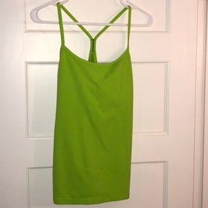 Lululemon Chartruese Spaghetti Strap Tank
